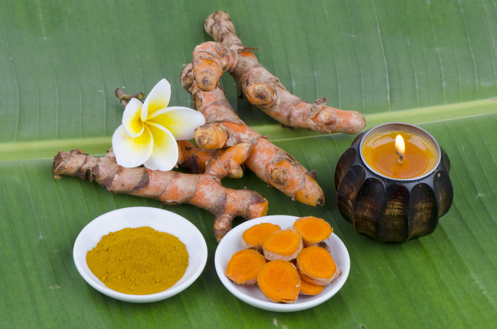 Turmeric and candle 156242813